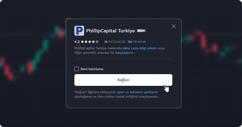 PhillipCapital TradingView bağlantı ekranı